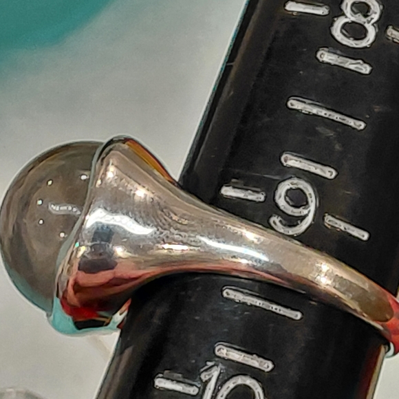 Tiffany Cabochon Rock Crystal Domed Ring - Picture 9 of 11